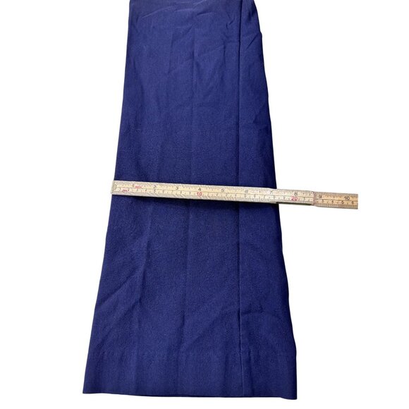 Rekucci Womens Wide-Leg Pants Size 2P Navy Rayon/Nylon/Spandex - Picture 9 of 11